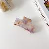 Acetate Korean Fashionable Hair Clip For Women With Elegant Square Design In Colors Multiple