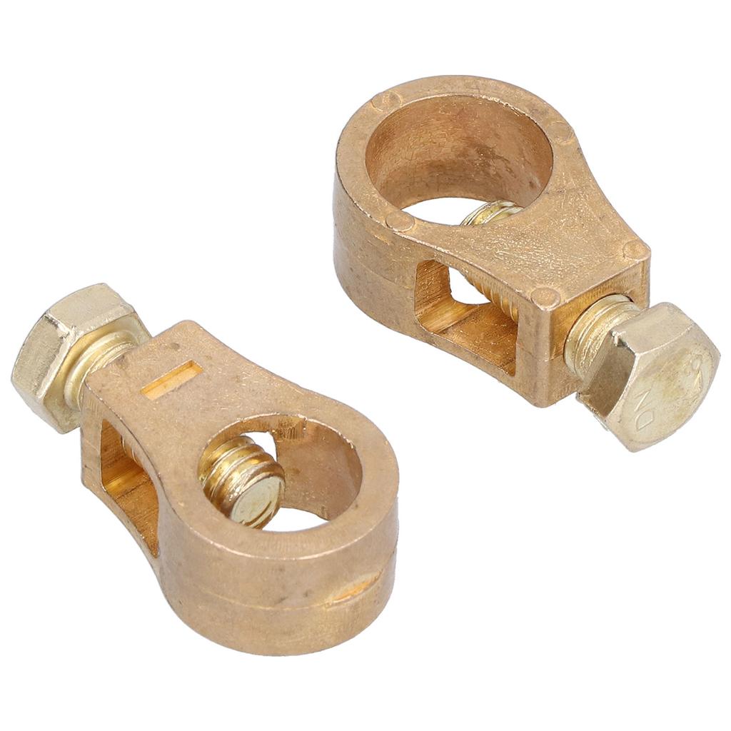 Pure Copper Battery Terminal Positive Negative Wire Connector Clamp Good Conductivity Universal