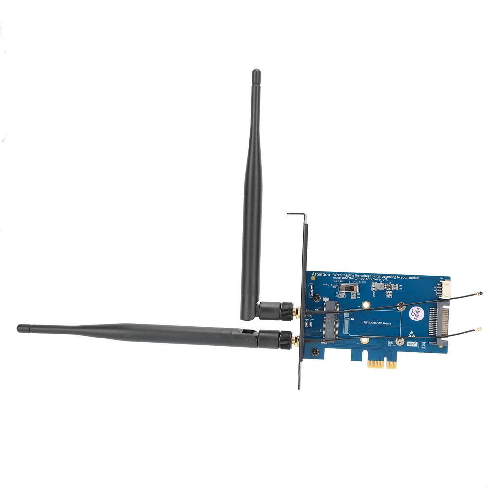 Wireless Dual Band Adapter with SIM Card Holder Mini PCI E To PCI E 1X Network Peripheral