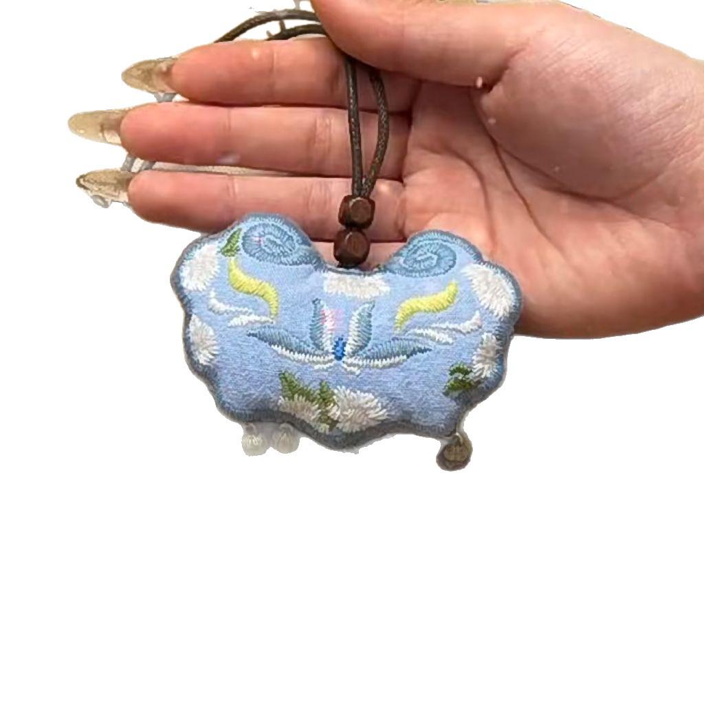 Jasmine Embroidery Aromatic DIY Pouch - Handmade Spring Festival Gift for Boyfriend