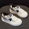 Genuine Leather White Shoes Thick Bottom Muffin Casual Board Shoes