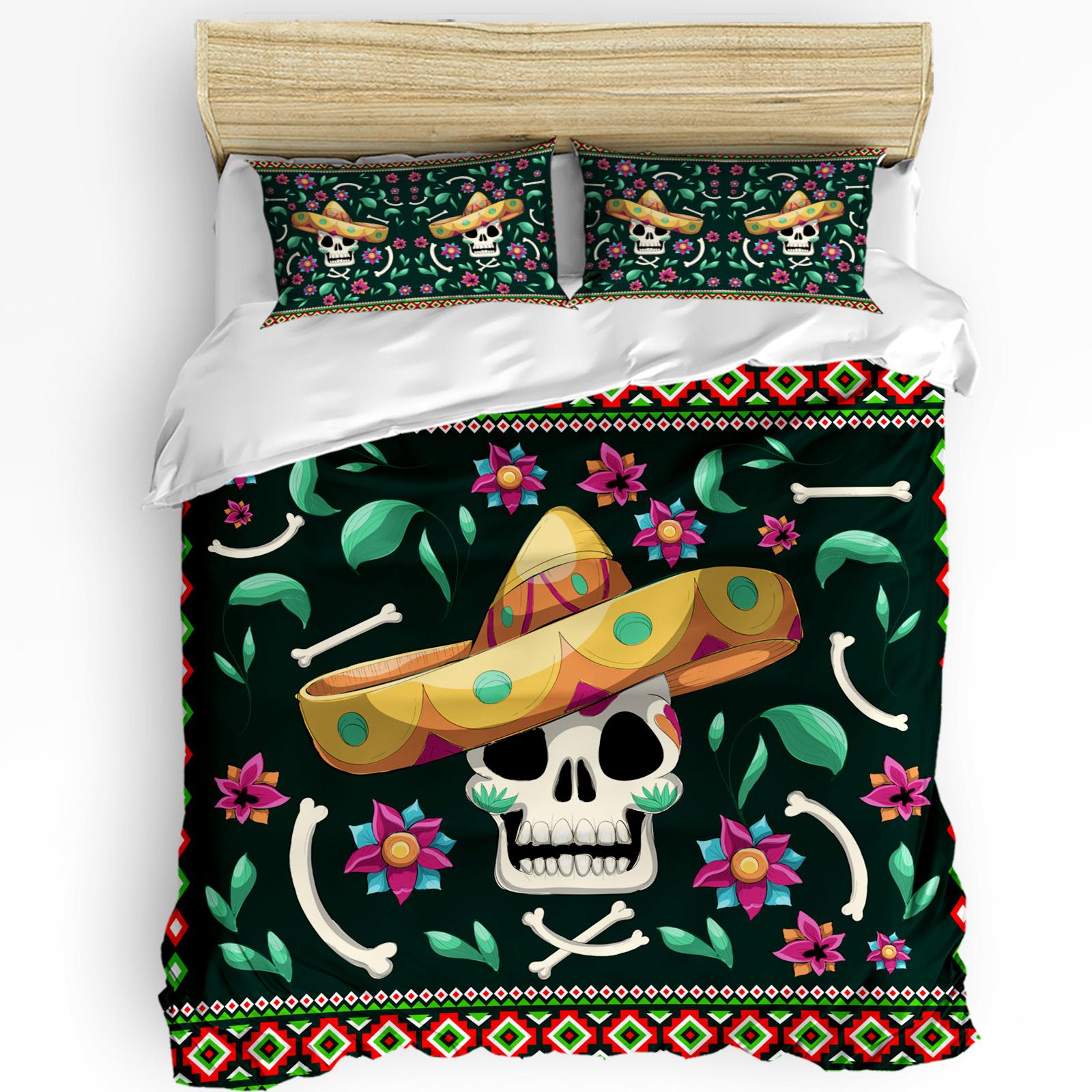 

Whole Lotta Horror Skull Bones Duvet Cover With Pillow Case Custom 3pcs Bedding Set Quilt Cover Double Bed Home Textile EU single(135x200cm)