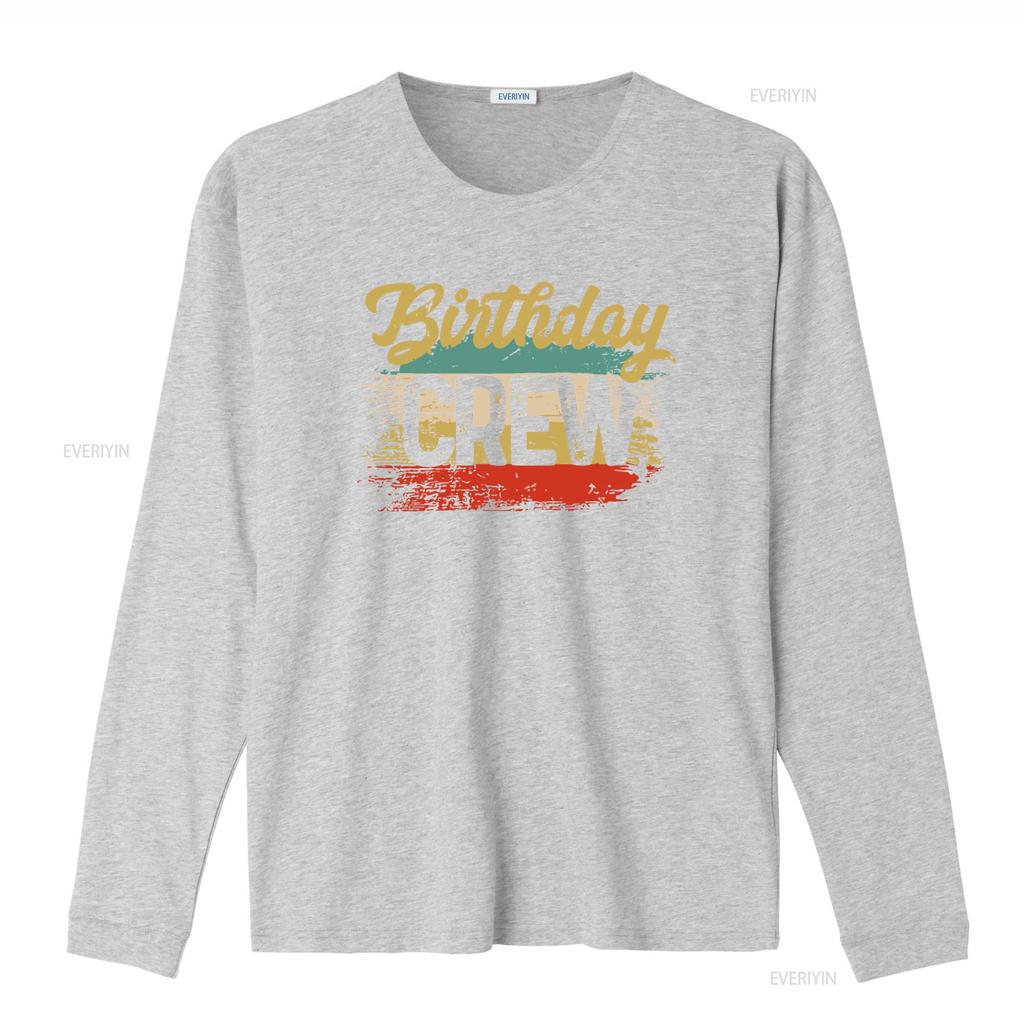 Mens Vintage Birthday Crew T Shirt Squad Fifty Party Grunge Bday Soft Matching Man vintage Washed graphic Slightly Unisex