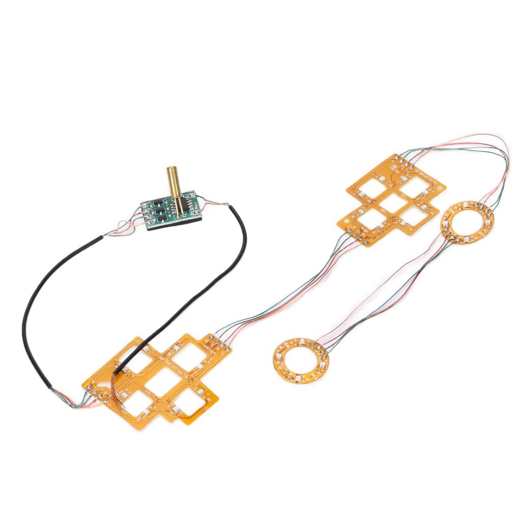 Wireless Controller LED Light Board for PS5 Multicolor Board with Rocker Joystick Cap Cross Key