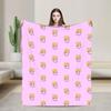 Foxy Boxy and Rocky Lankybox Blanket Soft Warm Novelty Plush Throw Blanket For Couch Bed Camping Flannel Bedspread Bed Cover
