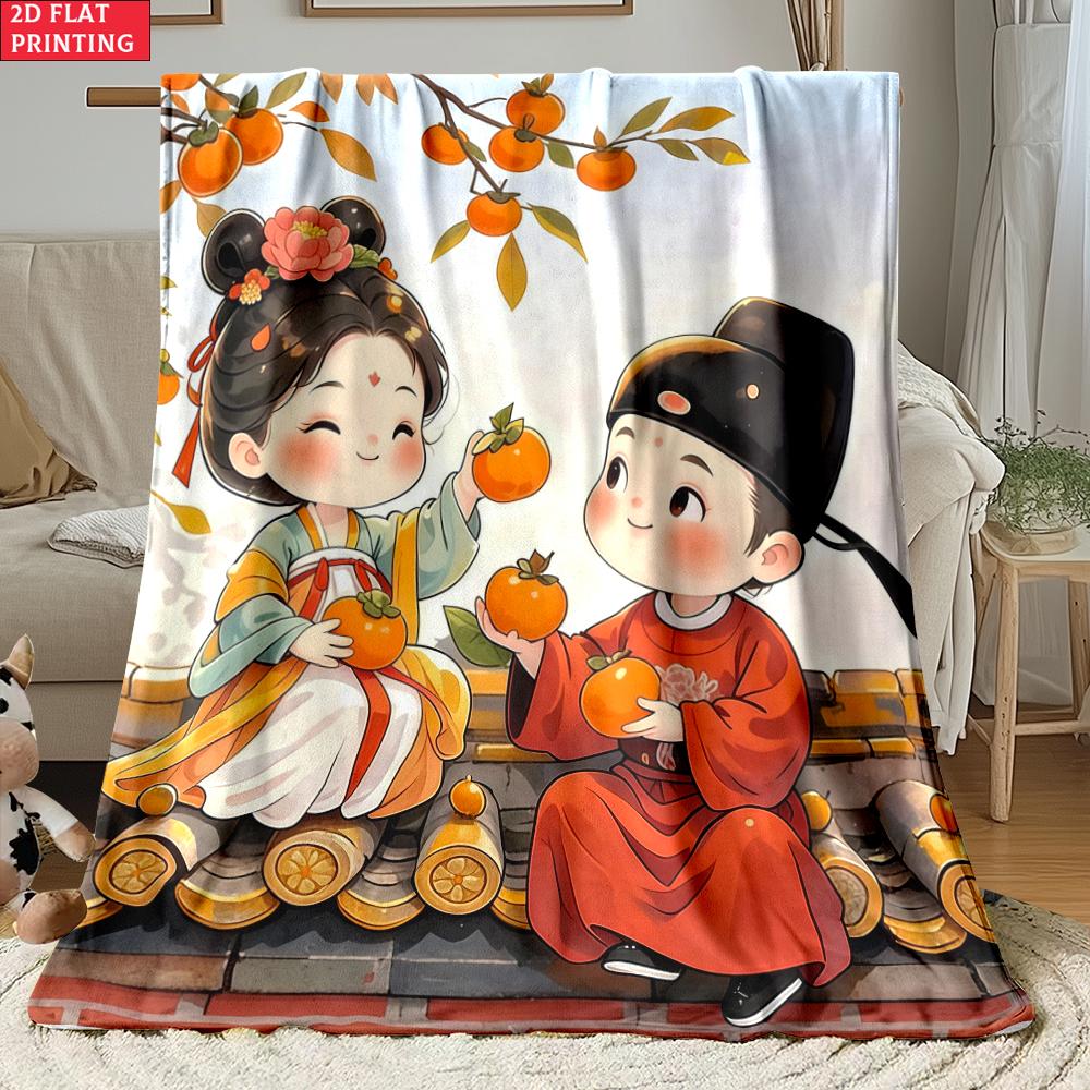 Kleines Paar dünne Flanelldecke für Schlafzimmer, Wohnzimmer, Sofas Decken, Mittagspausen, Picknicks, Decken flauschige individuelle Decke