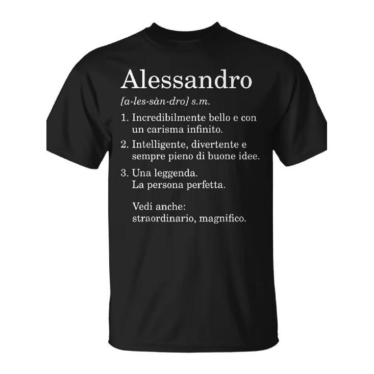 Men'S Graphic T-Shirt With Name Alessandro And Spanish Text | Black Tee For Birthday And Anniversary Gifts - Casual For Everyday, Fun For Starting