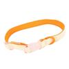 Breathable Dog Collar Durable Polyester Dog Collar Color Matching Dog Collar with Buckle for Outdoor Activities Orange Match Color M Width 2.0cm / 0.8