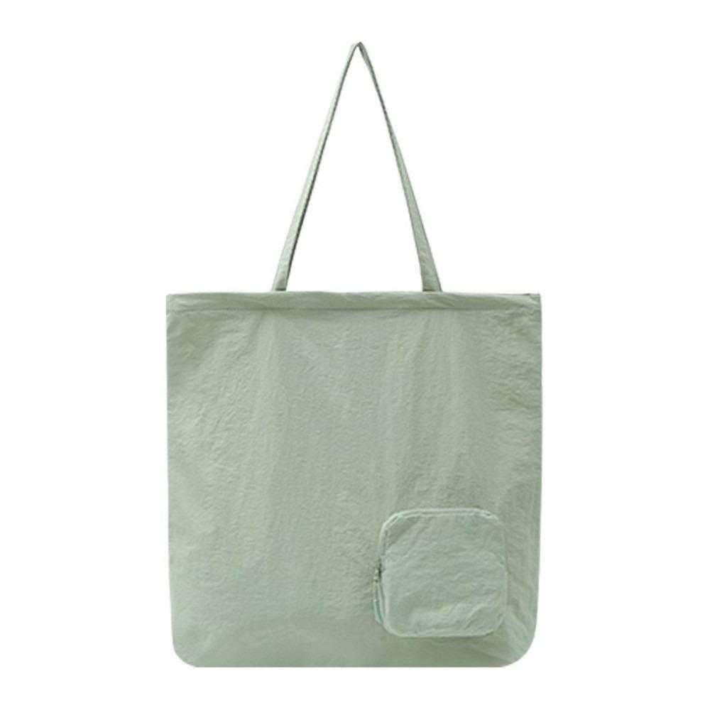 Portable Nylon Shoulder Bag Large Capacity Foldable Tote Bag Travel Storage Handbag  Daily Use