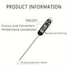 1pc/3pcs/5pcs Stainless Steel Probe Type Household Food Thermometer Barbecue, Oil Temperature, Water Temperature Meter