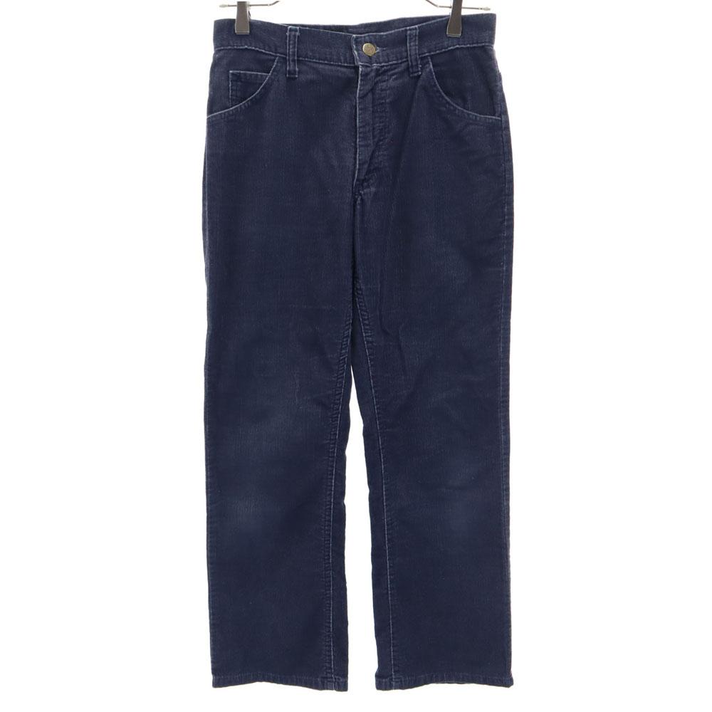Lee 80s USA Made Vintage 42 Talon Corduroy Pants Navy Men's Used