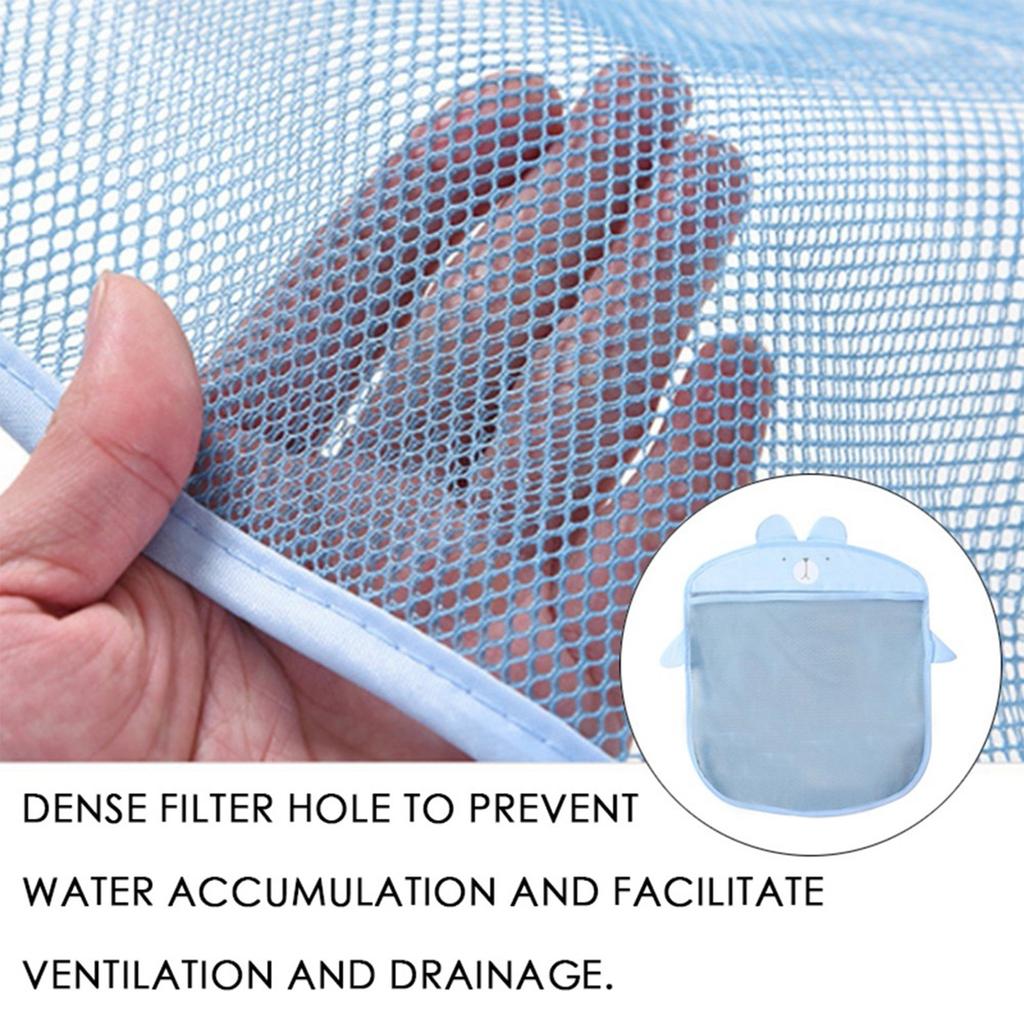 Baby Bath Toys Mesh Toy Storage Bag Powerful Suction Cup Bath Play Bag Bathroom Storage Bag