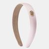 Halden Flat Satin Logo Pendant Hairband (H007_light Pink)