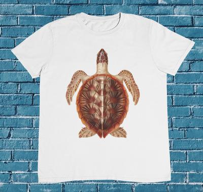Turtle T Shirt - Sea Creatures - Sea Animals - %100 Premium Cotton Unisex T-Shirt