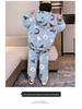 Boys' Thick Flannel Pajama Set - Children's Coral Fleece, Spring/Autumn 2025.