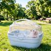 Hamster Carrier Cage with Water Bottle Portable Small Animal Travel Cage Plastic Clear Guinea Pig Carrying Case for Dwarf Hamsters Chinchillas