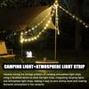 LED Light String Portable Camping Light 2000mAh Rechargeable 10m Outdoor Atmosphere Tent Wedding Christmas Decor Strip Star Lamp