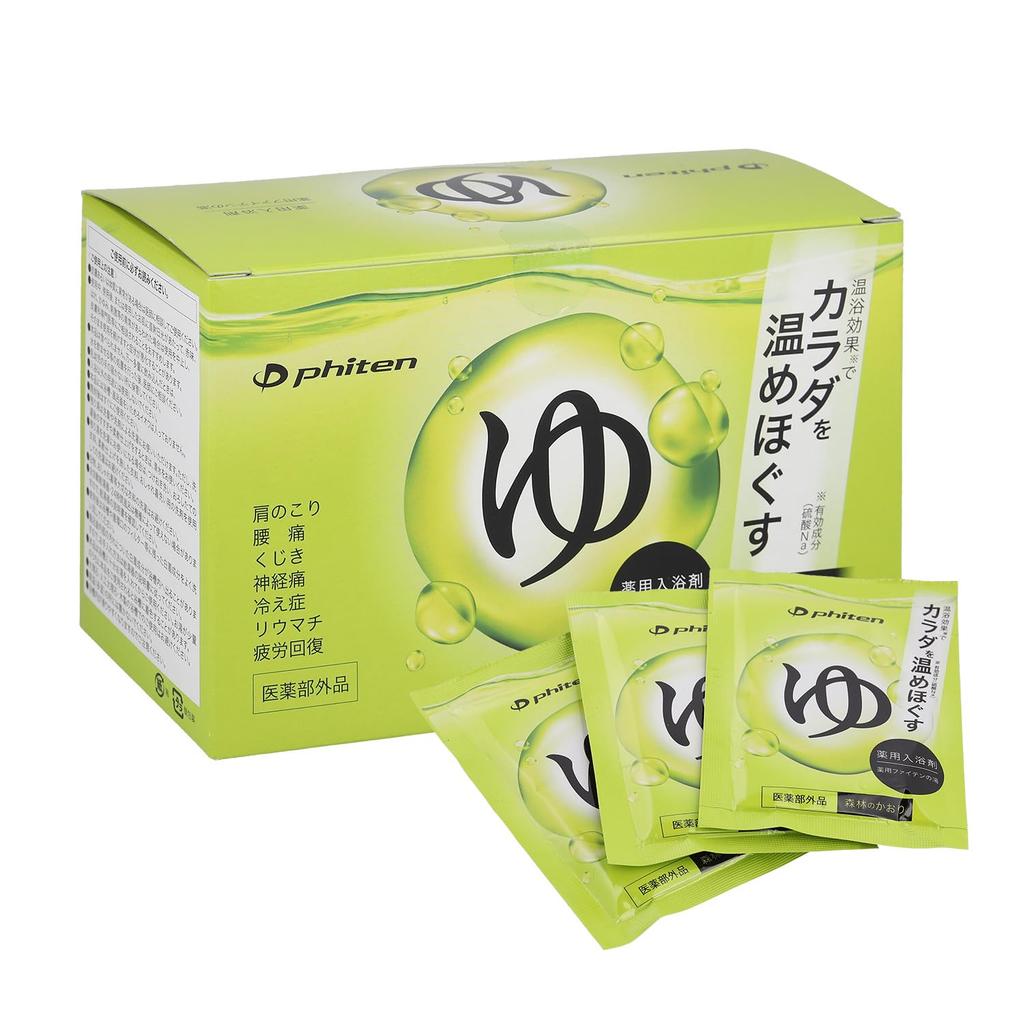 SoftBank Hawks Yuki Favorite Medicinal Phiten No Yu 30 Packets Bath Salts Ideal for Stiff Lower Back and Fatigue Recovery Made In Japan [Fukuoka