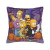 Pillow Cover SSimpsons Family Haunted House Halloween  Vintage Pillow Case For Sofa Bedroom Home Decor Pillowcases