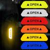 4 PCS Car Open Reflective Sticker Universal Safety Warning Mark Reflective Stickers Lighting Luminous Decor Auto Door Stickers