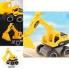 Bright Yellow Engineering Construction Truck Excavator Digger Vehicle Car Toy For Kids