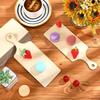 12PCS DIY Mini Wooden Cutting Board Graffiti Handmade Wooden Crafts Christmas Family Party Decoration