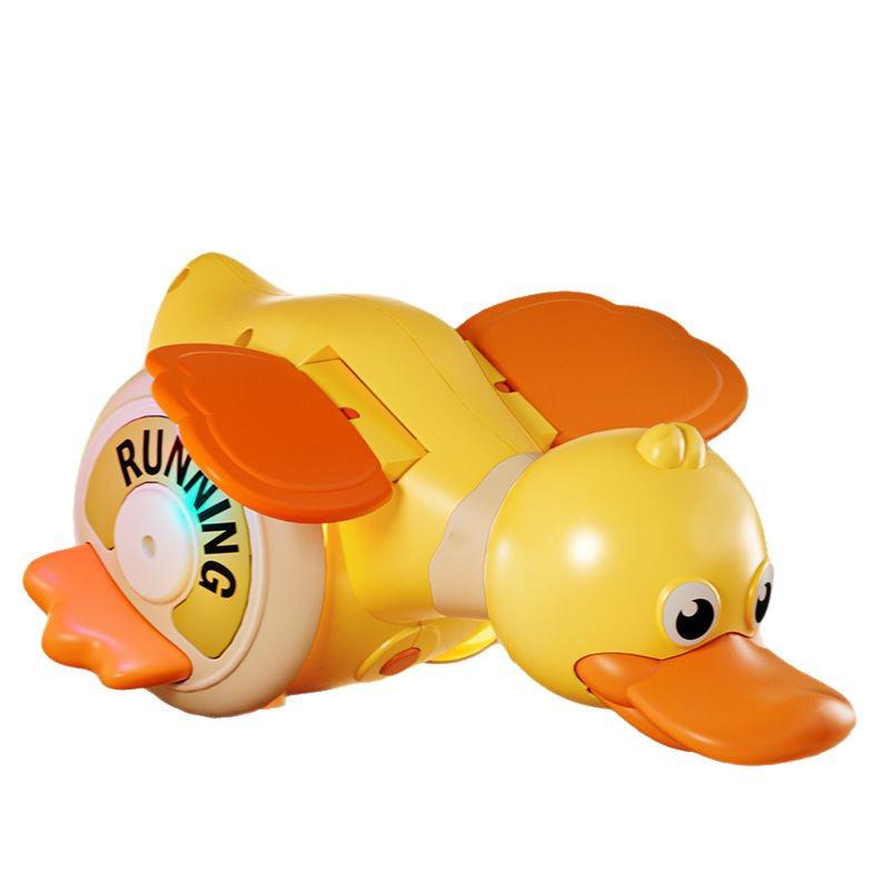 Electric Rotating Foraging Duck - Early Learning Toy with Light and Sound
