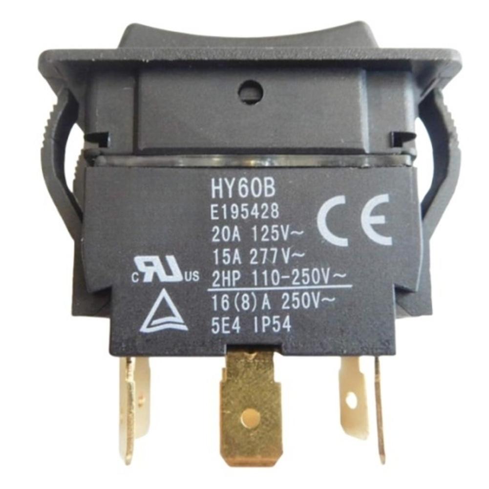 20A Self Locking Boat Switch HY60B 6 Pin Rocker Switch Waterproof Dustproof Long-lasting ABS Boat-shaped Switch Power Tools
