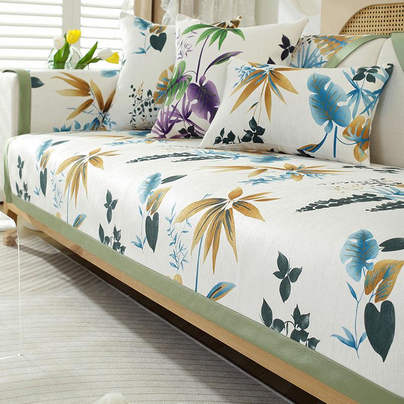 Чехлы для диванов из синели и жаккарда для гостиной — фото 4