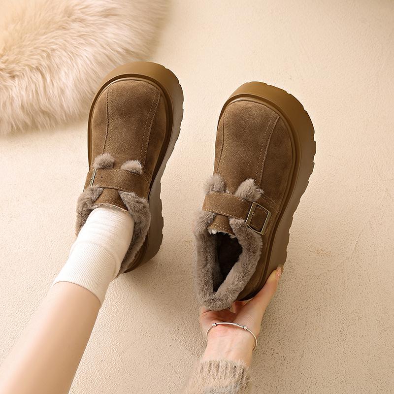 Women's Soft Elastic Winter Warm Cold Padded Snow Boots Thick-soled Non-slip Wear-resistant Outdoor Leisure Sports Cotton Boots