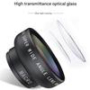 0.45X Wide Angle Macro Lens Two Function Opticals Glass For Smartphones DSLR Cameras With Edges Distortions Correction