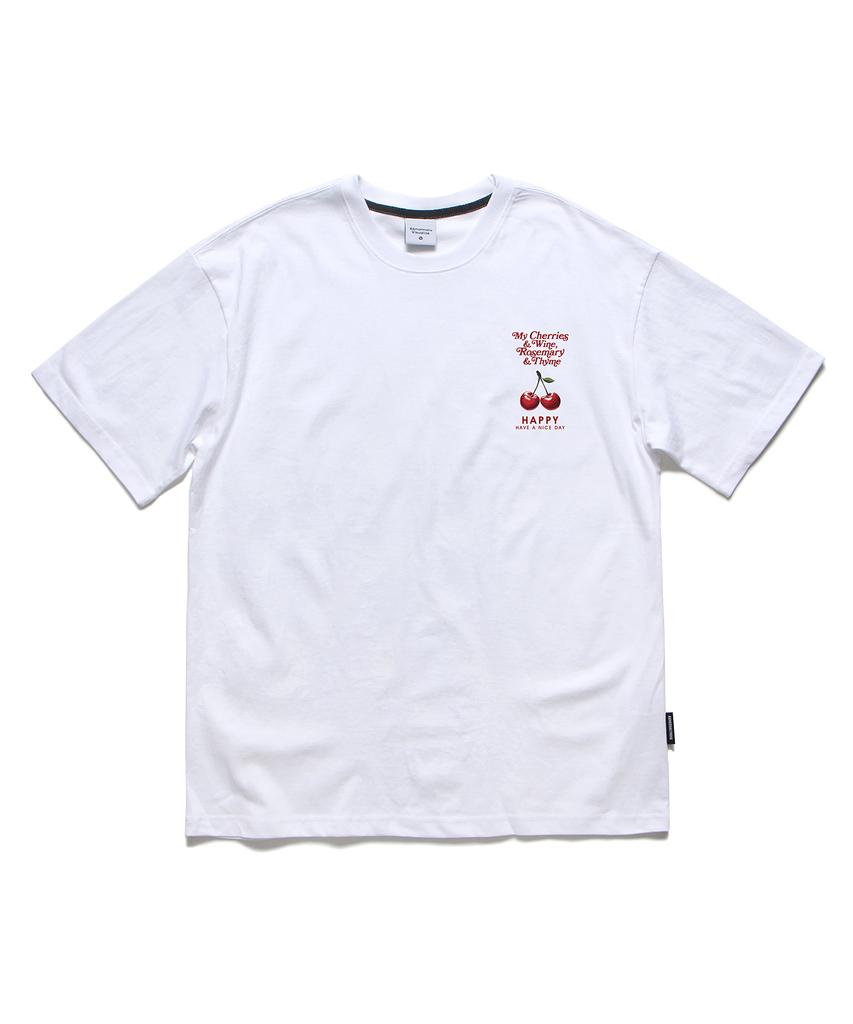 ABNORMALTHING Cherries Oversized T-Shirt Black