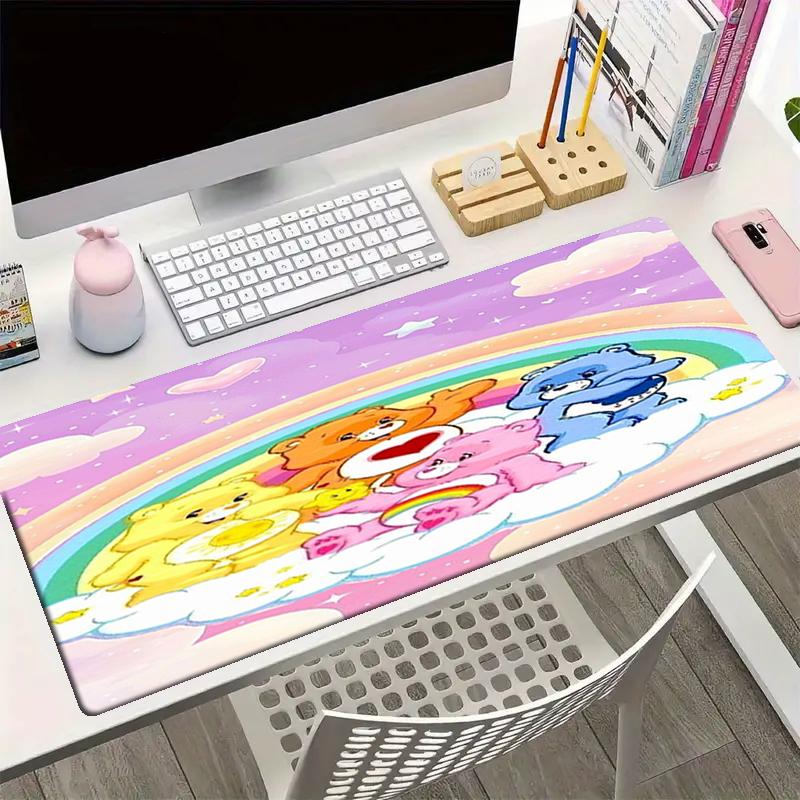 Bear Theme Mouse Pad, Non Slip Rubber Base, Multifunctional Office & Home Decor, Perfect for Workspace Personalization.