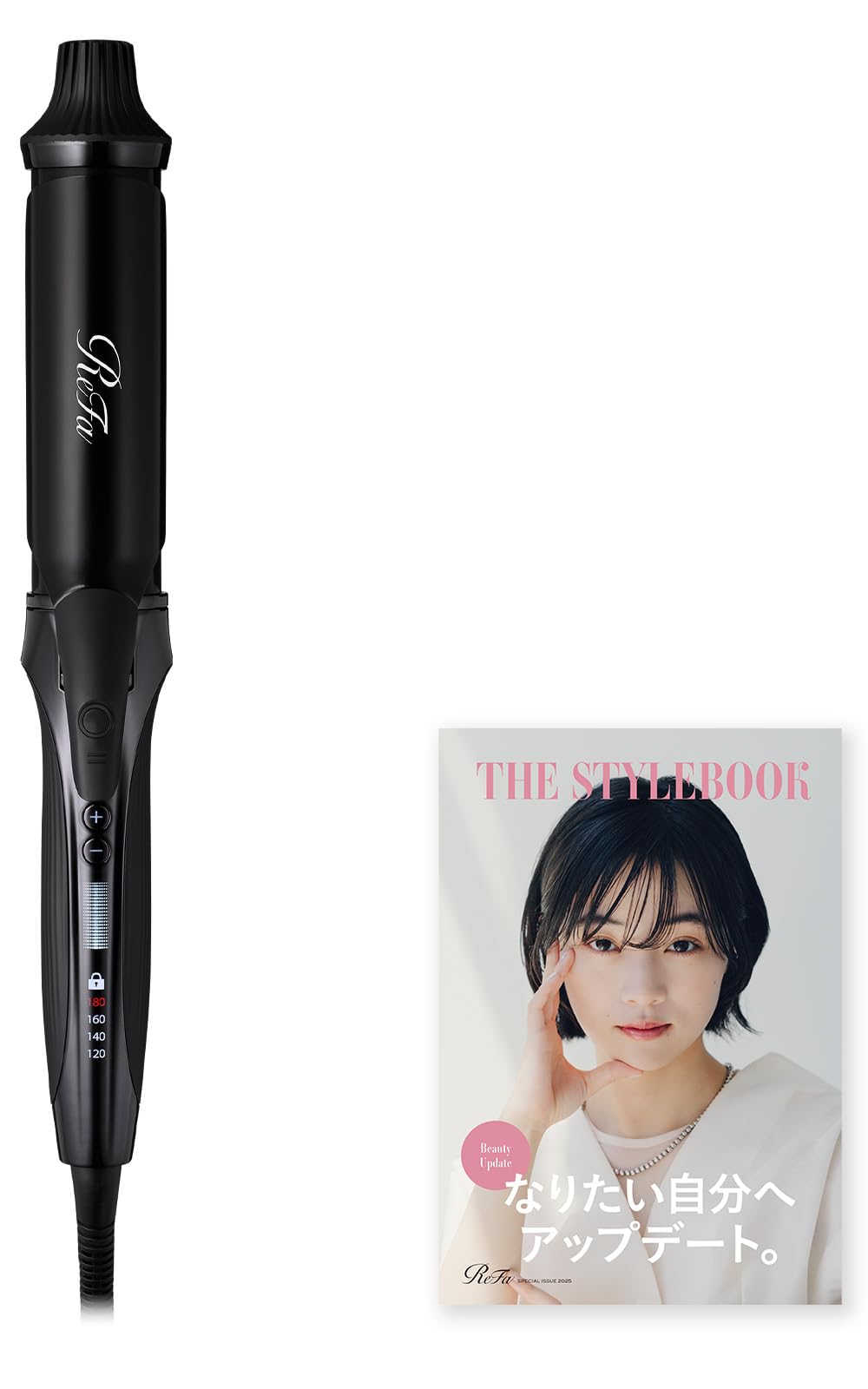 Store ReFa CURL IRON PRO 38mm Hair Styling Guidebook Included [Official Exclusive] (Black) - чёрный