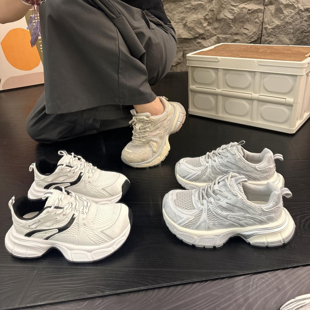 [Fanfna] 2025 autumn new mesh platform Paris dad shoes women's versatile sports shoes fashion casual shoes