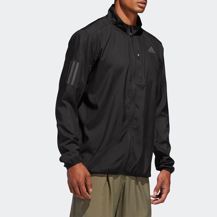 adidas Jackets Men's Black Stand Collar Moderate Other DQ2537