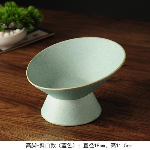 Flower Shape Ceramic Plate Refreshment Tray Tall Feet Dessert Cake Pan Fruit Tray Decorative Plate Dried Fruit Snack Plates Dish