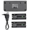 2-in-1 Charging Station Dock Stand +2800mAh Rechargeable Battery for Wii Gamepad Remote Controller Charger Dock Station