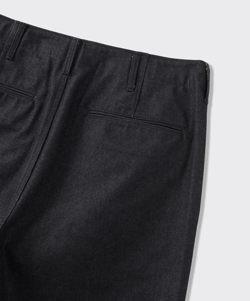 MUSINSA STANDARD Denim-Like Officer Pants [Black]