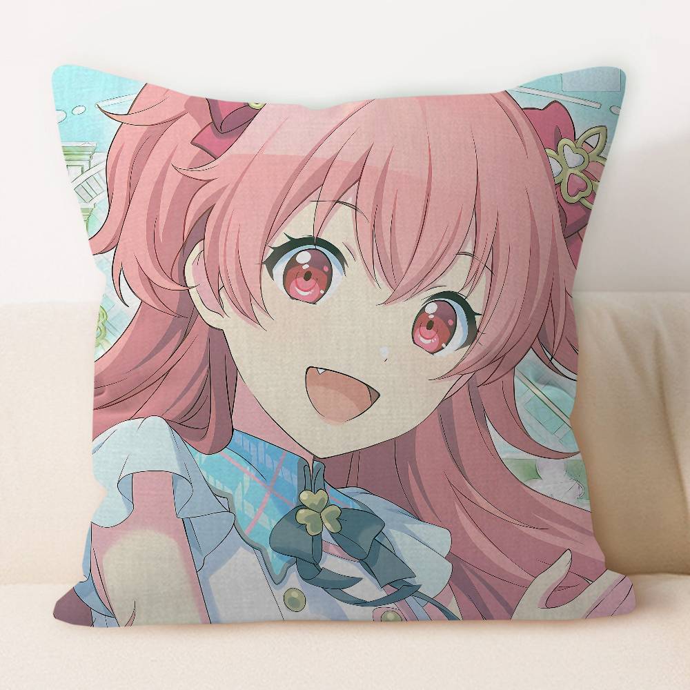 A-Airi Momoi Cartoon Cushion Cover Pillowcase Upholstery Sofa Throw Pillow Home Decor Pillowcas