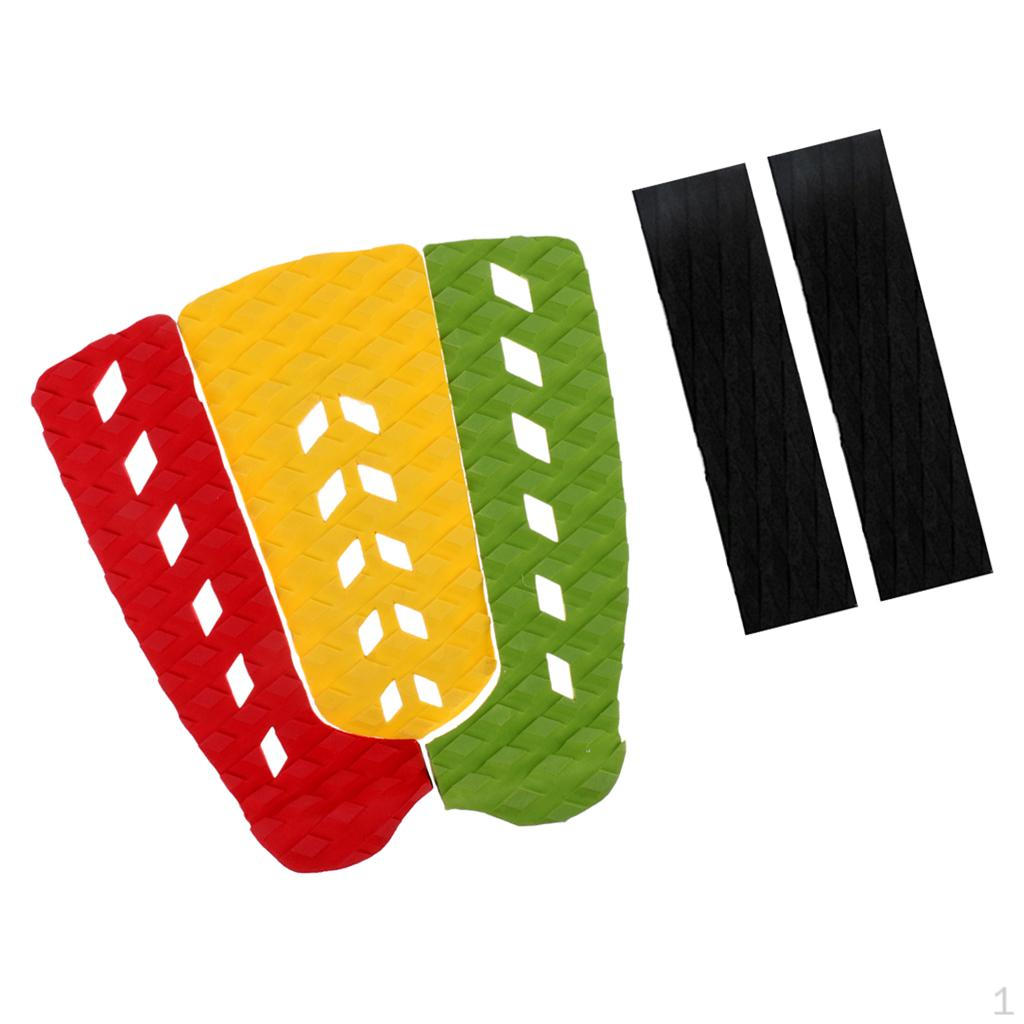 

5Pcs Universal EVA Surfboard Skimboard Traction Tail Pad table for Outdoor Longboard Funboard