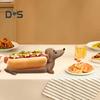 Dachshund Tray Funny Hot Dog Dish Creative Shape Easy To Clean Hot Dog Holder Sandwiches Plate Kitchen Decor