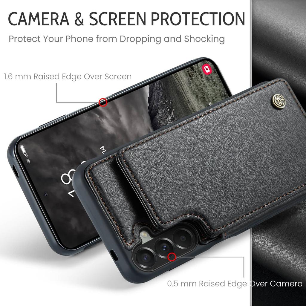 Per Samsung Galaxy A57 A37 Custodia a Portafoglio in Pelle PU Blocco RFID Porta Carte Copertura Magnetica a Flip Supporto Antiurto Protettiva