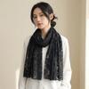 Rose Long Wrap Sheer Evening Dress Scarf Fashion Lace Shawls Women