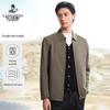 Langdeng Men's Windproof Water-Repellent Business Casual Lapel Jacket