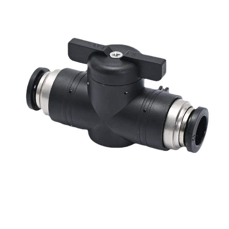 4 6 1/4" 8 10 12mm OD Tube BUC BUL Straight Elbow Pneumatic Air FittingThrottle Valve Speed Control Push To Connect Quick Relea