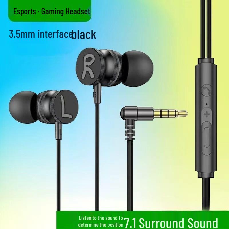 Elbow Interface Type-C Wired Noise-Cancelling Gaming Earbuds for Esports & PUBG - Y7