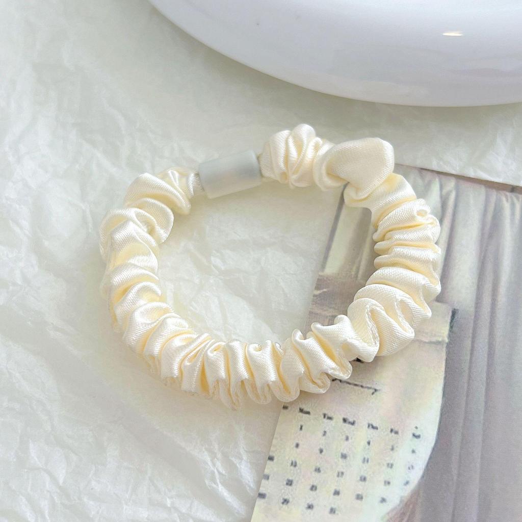 Koreańska gumka do włosów o wysokiej elastyczności: Cienka, Prosta, Płaska Konstrukcja Klamry