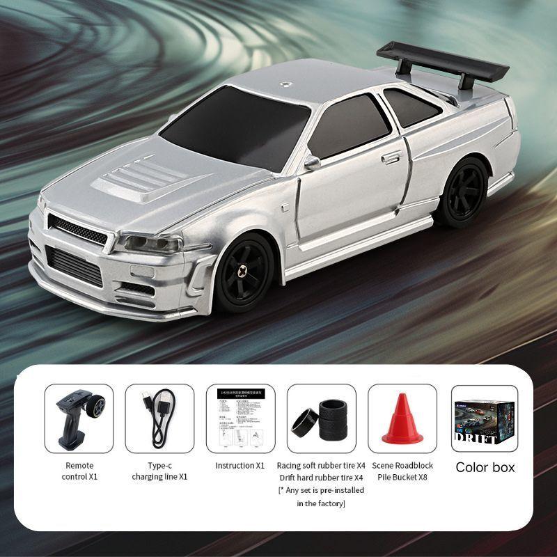 2025 Best-seller 1:64 1:43 Drift Remote Control Car, Four-wheel Remote Control Car, Full-scale Desktop Racing Toy, Children Gift