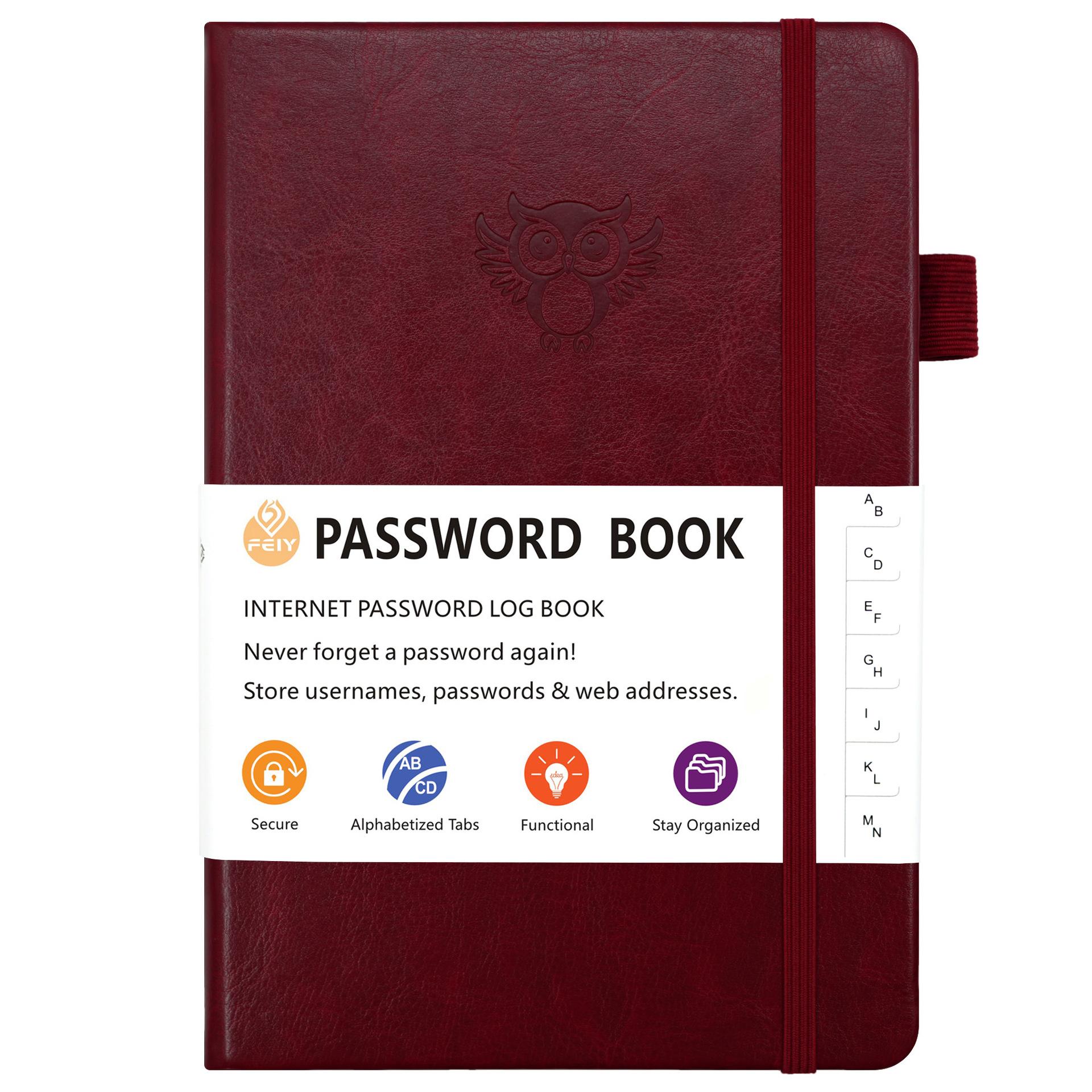 PASSWORD BOOK Spot owl strap codebook 32k красный